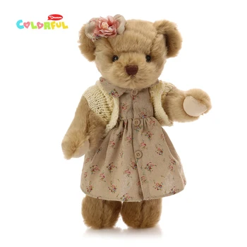 

1PCS 30CM cute retro teddy bear plush stuffed toys, plush joint bear doll, kids toys, appease dolls, birthday gift