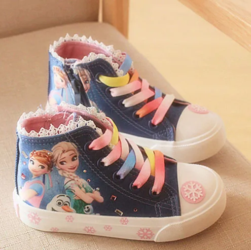 

anna elsa Children boy Sneakers girl tenis Fashion color Girls Shoes cartoon baby trainer kids shoes for fashion boots