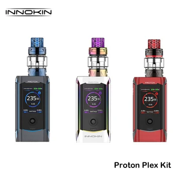 

Original Innokin Proton Plex Kit Proton Box Mod Vape 235W with PLEX Tank 4ML Plexus Scion Coil Electronic Cigarette Vaporizer