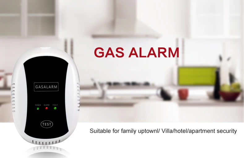 DZX 433 МГц беспроводной детектор газа сигнализация природного газа устройство безопасности кухня датчик утечки газа для безопасности дома