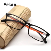 Ahora Women Men Reading Glasses TR90 Ultralight Retro Resin Clear Lens Female Male Reader Eyewear Presbyopic Glasses