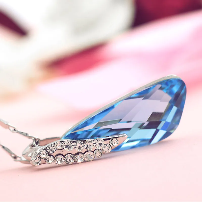 Ожерелья и подвески Neoglory Blue Fashion Стразы с кристаллами свадебные украшения для