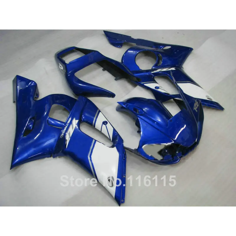 

Free customize fairing kit for YAMAHA R6 1998 1999 2000 2001 2002 YZF-R6 blue white YZF R6 fairings set 98-01 02 NX44