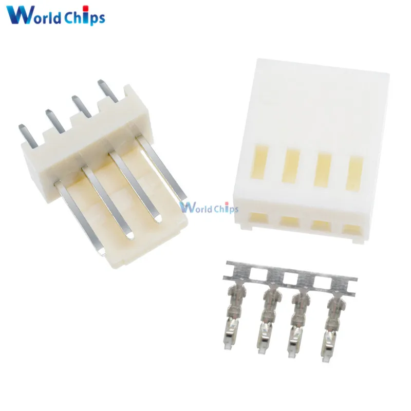 

20set Kit4 Pin KF2510-4P KF2510 4P 2.54mm Pitch Terminal Housing Pin Header Connectors Adaptor Kits