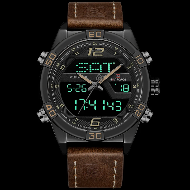 NAVIFORCE Top Luxury Brand Sport Watches Men Fashion Casual Digital Quartz Wristwatches Male Military Clock Relogio Masculino Sadoun.com