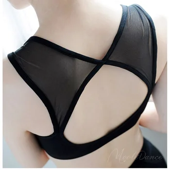 

New Style Sexy Women Ballet Dance Tops Fitness Vest Girls Yoga Modal Black Pink White With Chest Pad Clothing