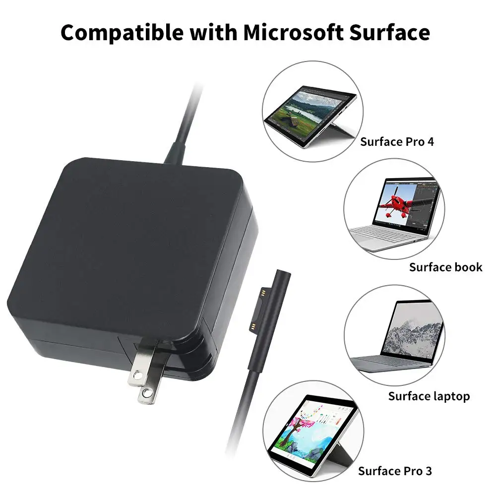 Портативная Замена для microsoft Surface Pro 3 4 5 настенное зарядное устройство адаптер питания 12 В 2.58A Pro3 Pro4 Windows i5 i7 планшет
