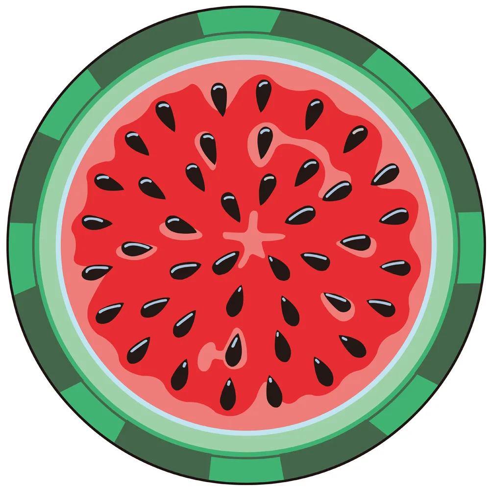 Необычный бургер/Пицца/пончик/французское пляжное полотенце Креативный дизайн серия микрофибра усовершенствованная ткань пляжный бассейн лучший партнер - Цвет: watermelon