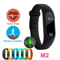 2018 M2 Smart Браслет Smarband Hartslagmeter Bluetooth Фитнес повязки трекер voor Android IOS smart horloge pk mi band 2 3