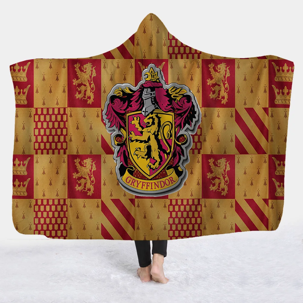 Gryffindor, одеяло с капюшоном, флаг колледжа, кондиционер, покрывало, одеяло, плюшевое, шерпа, пледы, одеяло для путешествий, постельные принадлежности, диван, кровать, самолет - Цвет: 12