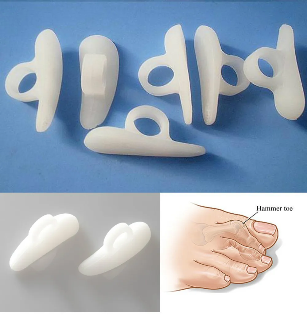 Toe Rings Hammer Claw Mallet Toes Crest Corrector Gel Non Slip High Heel Pain Relief Shoes