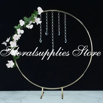 

66CM round flower stand metal flower vase gold rack for table decoration wedding centerpieces