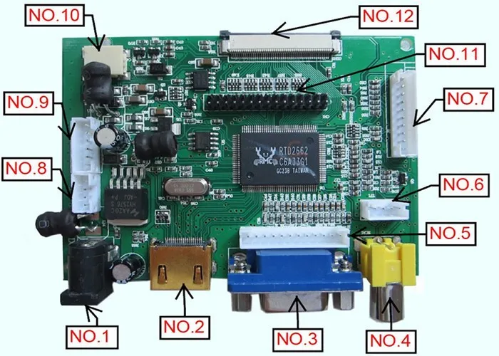 ЖК-плата контроллера с поддержкой HDMI+ AV+ VGA и поддержкой разрешения до 1920X1080(1080 P