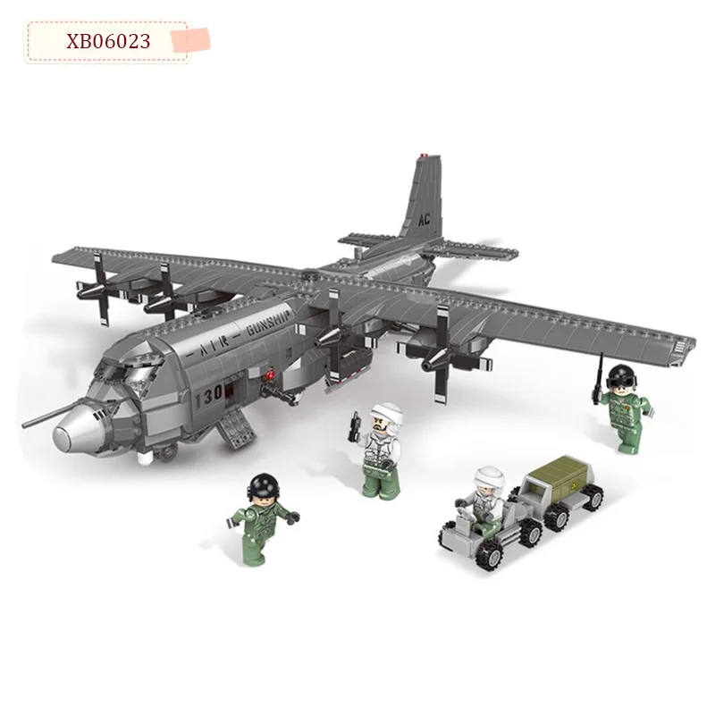

XINGBAO Genuine 06023 Self-Locking Bricks Military Building Blocks Air gunship modelr Special Forces Soldier Educational Toy D30