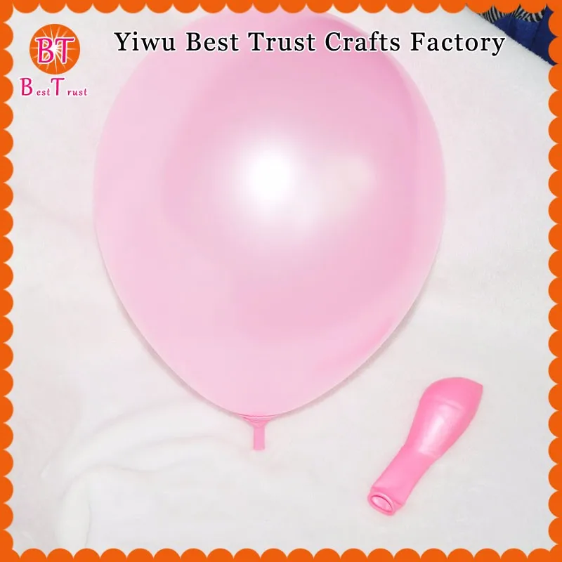 12 inch metallic latex balloon pink