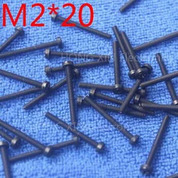 

M2*20 black 1 pcs Round Head nylon Screw 20mm plastic screw Insulation Philips Screw brand new RoHS compliant PC/board DIY hobby