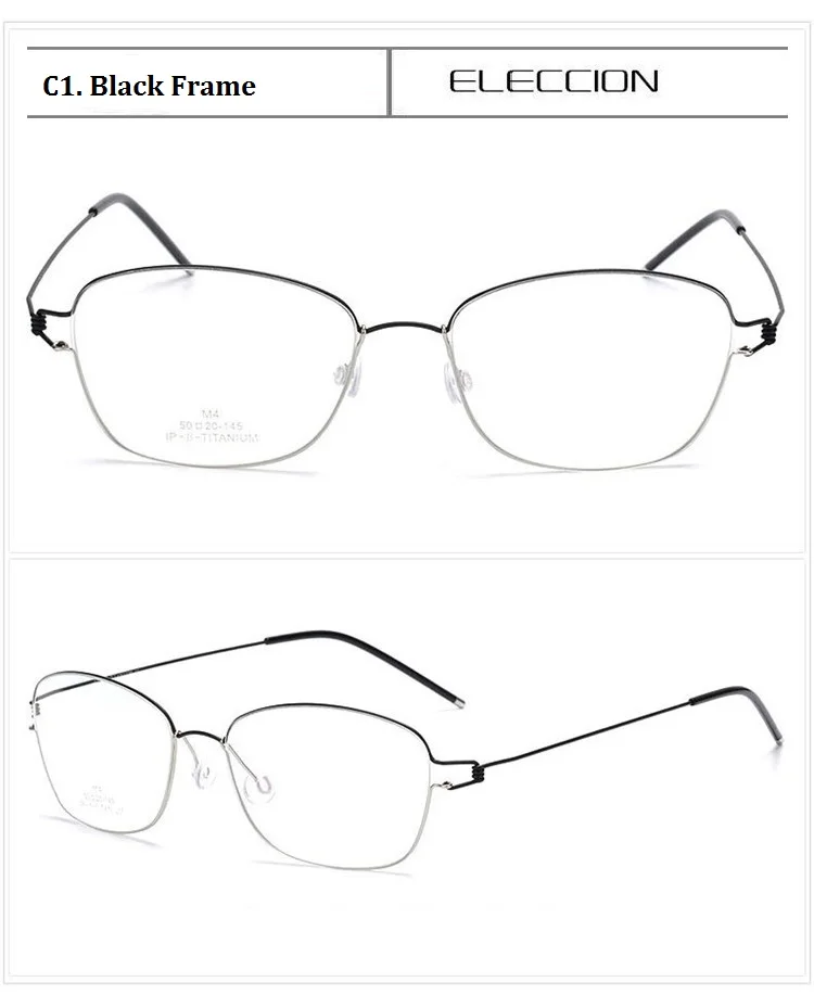 ELECCION новые Безвинтовые очки, полная оправа, ультралегкие воздушные титановые оправа, очки, мужские Оптические очки, оправа, Корея, Дания