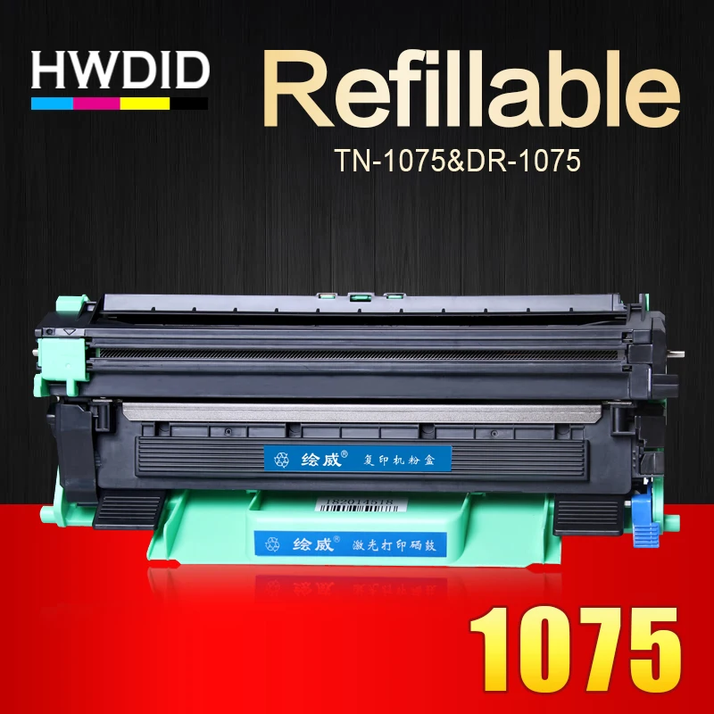 HWDID TN1075 DR1075 TN1000 TN1030 1050 1060 1070 с барабанным блоком совместимый тонер картридж для