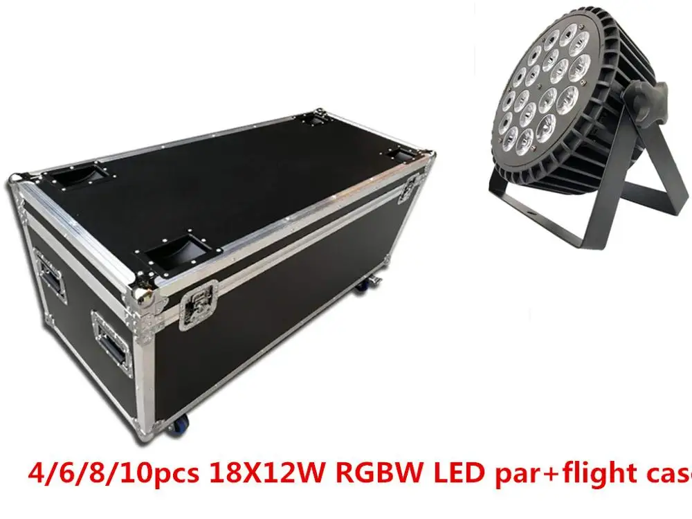 Светодиодные лампы 10 unids 18x12 w с 1 полетом 4 в rgbw светильник|Эффект освещения сцены| |