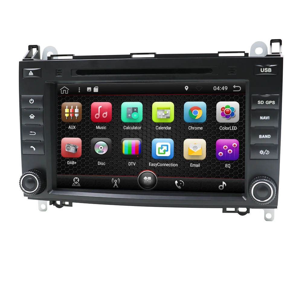 Best Eunavi Android 9.0 2din Auto radio Car DVD multimedia for Mercedes Benz B200 A B Class W169 W245 Viano Vito W639 Sprinter W906 3