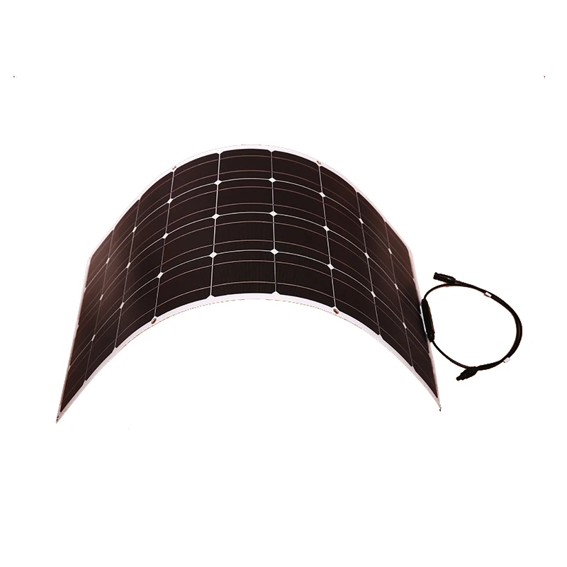 Dokio 12V 100W Monocrystalline Flexible Solar Panel For Car/Boat High Quality Flexible Panel Solar 100w China