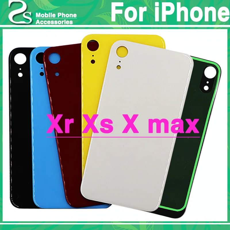 

New XR XS Battery Cover For iPhone x XR / XS / XS MAX Back Cover Glass Housing Case With Adhesive Sticker