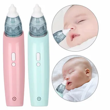 

Baby Nasal Aspirator Electric Portable Mucus Removal Safe Hygienic 2 Sizes Nose Cleaning Adjustable Machine For Newborn Boy Girl