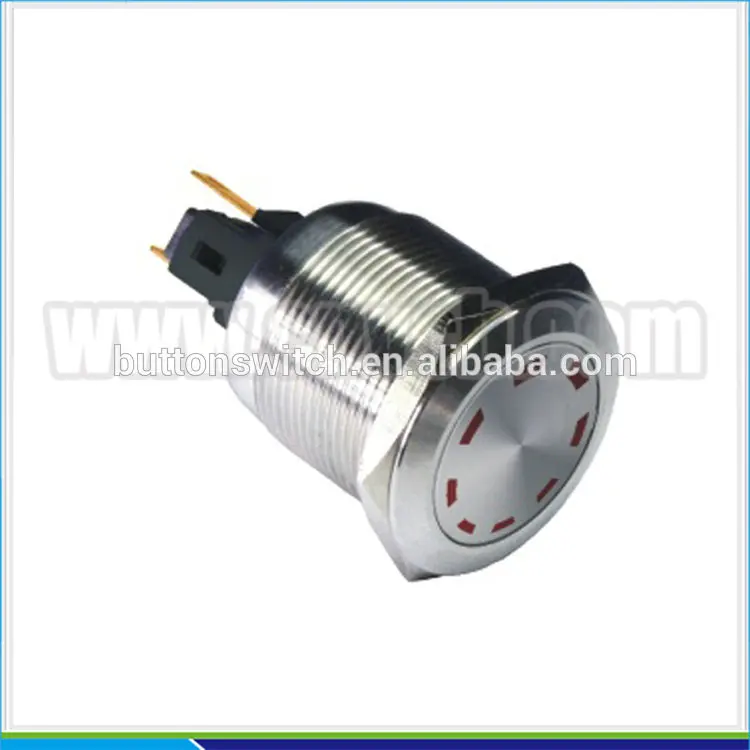 IN38 6VDC multipoint IP67 Waterproof Led push button with 22MM led indicator
