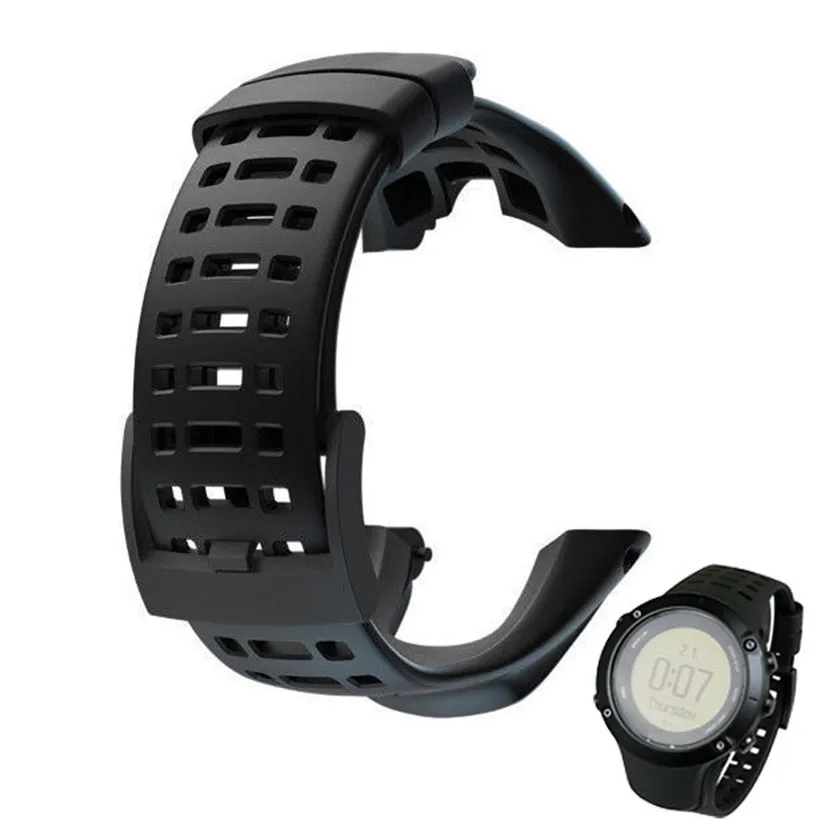 

Perfect Gift Luxury Rubber Watch Replacement Band Strap For Suunto Ambit 3 Peak / Ambit 2 Levert Dropship Dec29