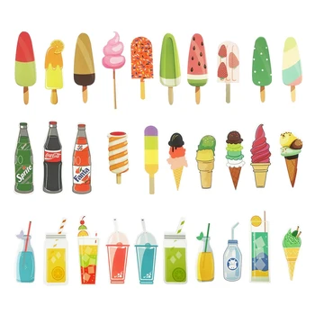 

Affordable Hand-painted Style Design Bookmarks 30pcs SWeet Summer