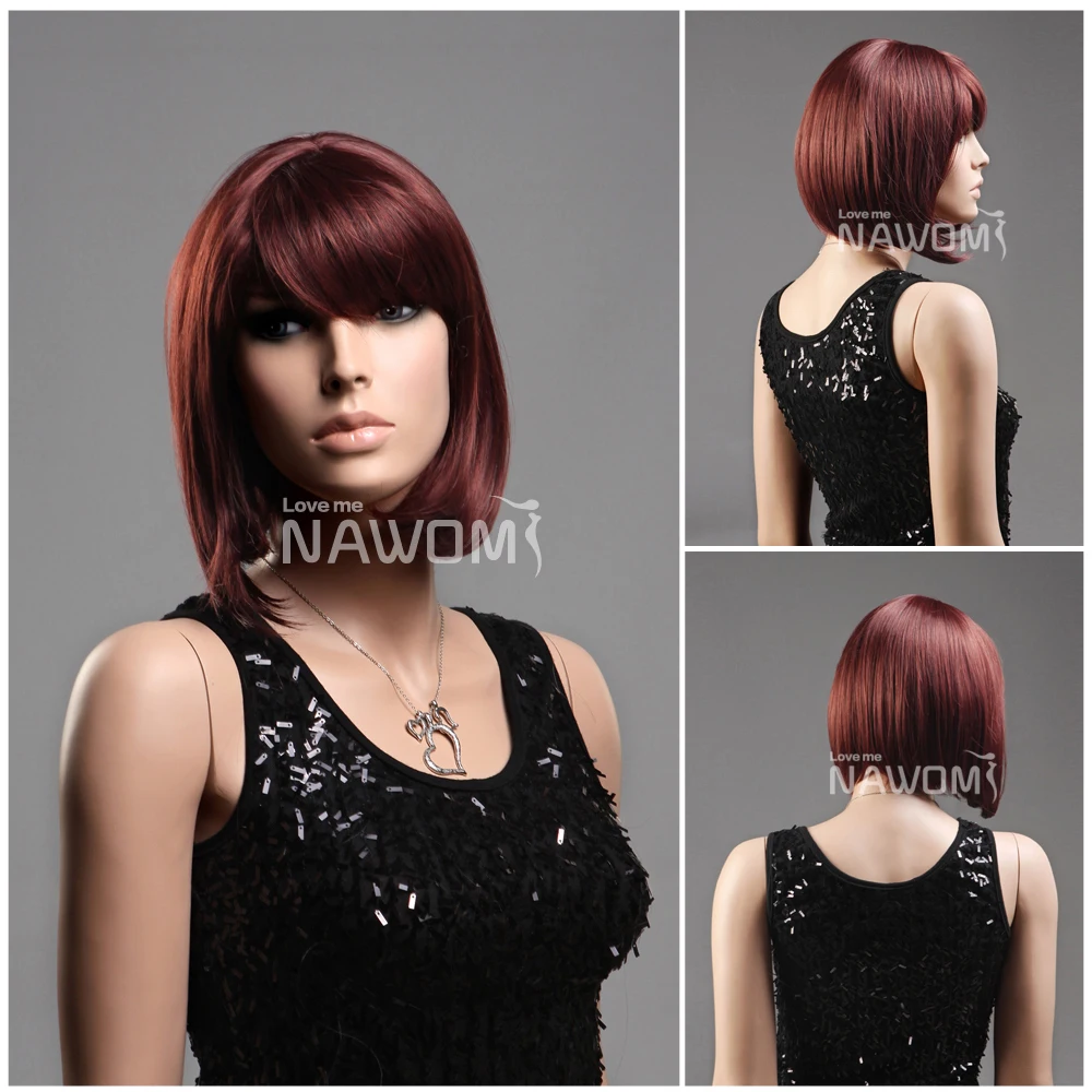 Unique Design Copper Red Color 11 81 Inch Long Straight Elegant