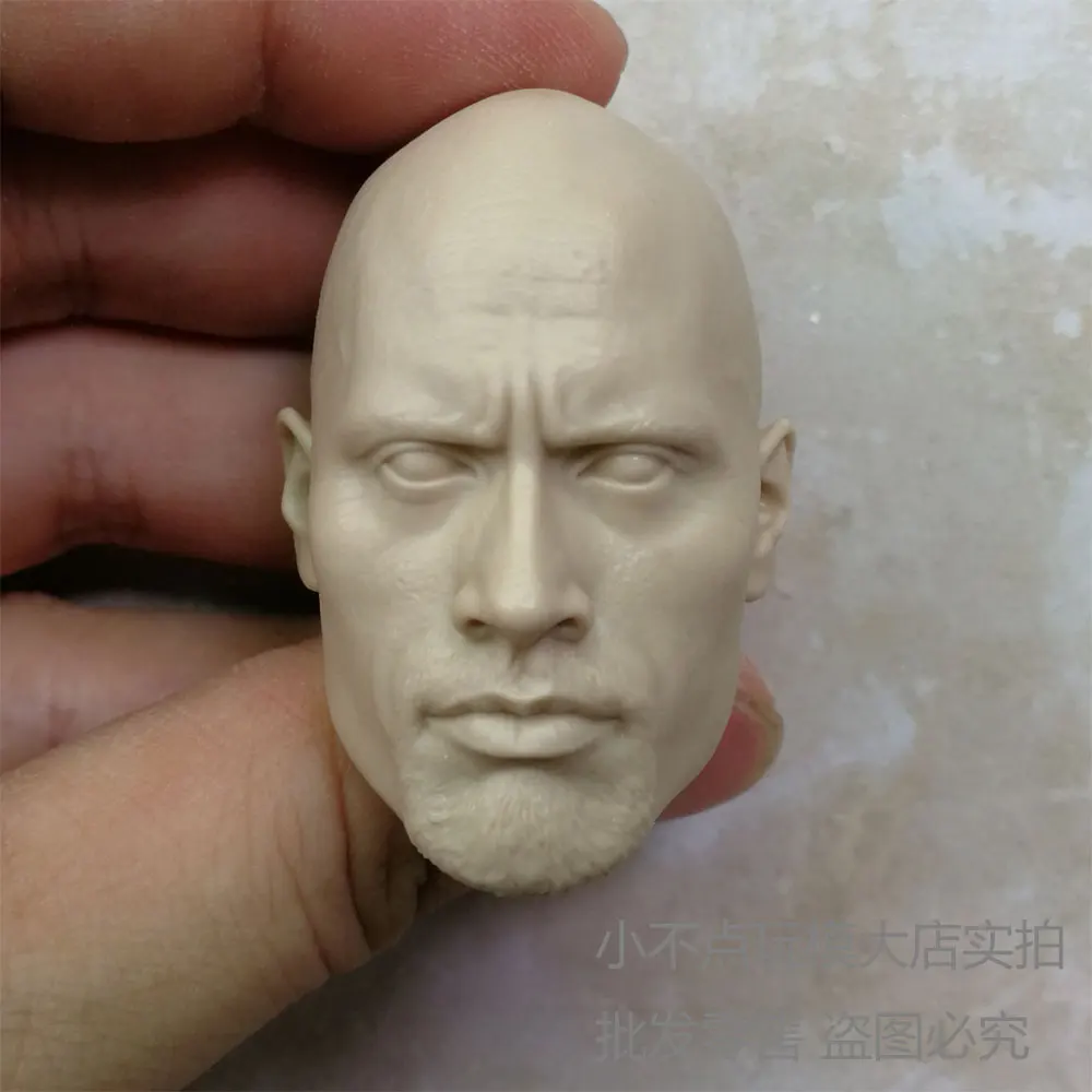 

1/6 scale Custom blank Head Sculpt Dwayne Johnson Fast & Furious unpainted