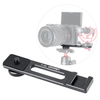 

Ulanzi PT-5 Vlogging Microphone Mount Stand Extension Bar Plate with Cold Shoe1/4''-20 Tripod Hole for Sony A6400 Video Vloggers