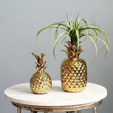 Керамическое золотое украшение ананас тропический стиль ананас украшения дома