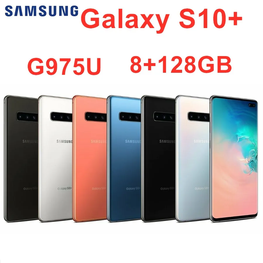 Мобильный телефон samsung Galaxy S10 + S10 Plus G975U, 8 ГБ ОЗУ, 128 Гб ПЗУ, четыре ядра, 6,4 дюйма, 5 камер Snapdragon 855, NFC, 4G LTE, Android|Смартфоны и мобильные телефоны|   | АлиЭкспресс