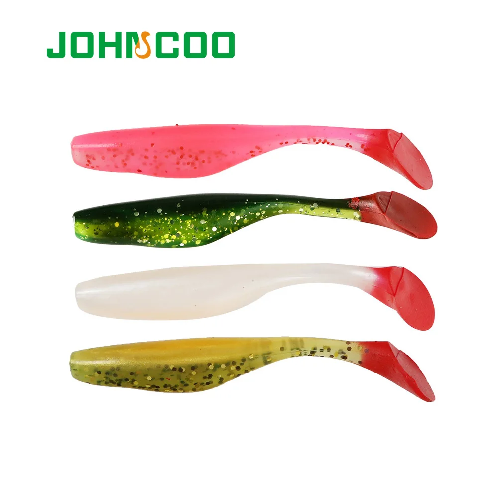 Swimbait, Мягкая приманка для окуня, силиконовая приманка, JOHNCOO, 6 шт./лот, приманка для рыбалки, Shad, Мягкая приманка, 9 см, 5,3 г, искусственный червь, Воблер для рыбалки