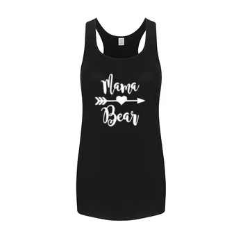 

Womens Mama Bear Casual Fitness Workout Racerback Tank Tops