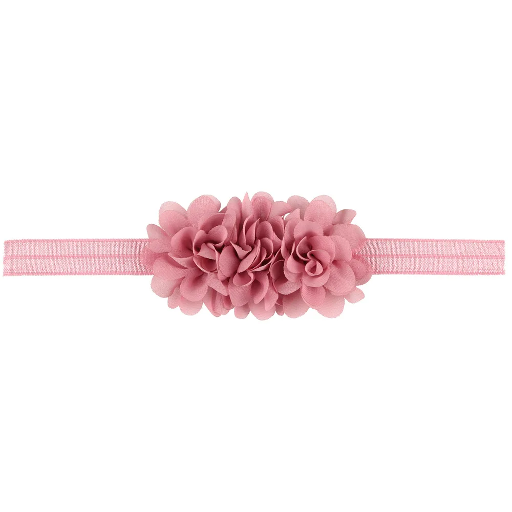 Chiffon Flower baby girl headband Infant hair accessories Tie bow newborn Headwear tiara headwrap Gift Toddlers bandage Ribbon crochet baby accessories Baby Accessories