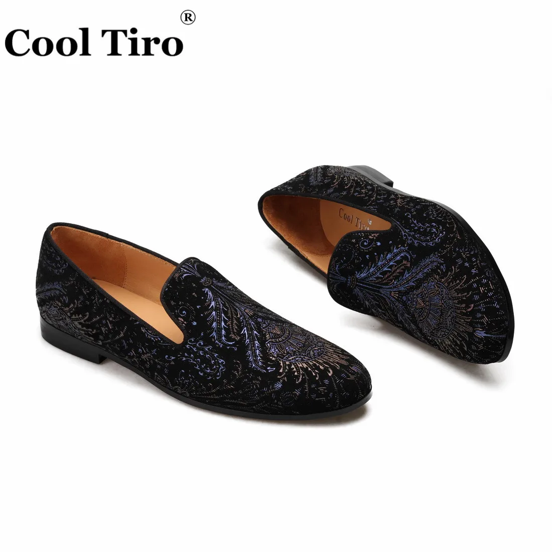 printing Men's Loafers With Tassels Flats (5)