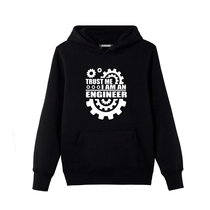 

Fashion 2017 Autumn Winter Hoodies Men's Clothing TRUST ME HUMOR I AM AN ENGINEER Funny Graphic Sweatshirt Hip Hop Men Hoodies
