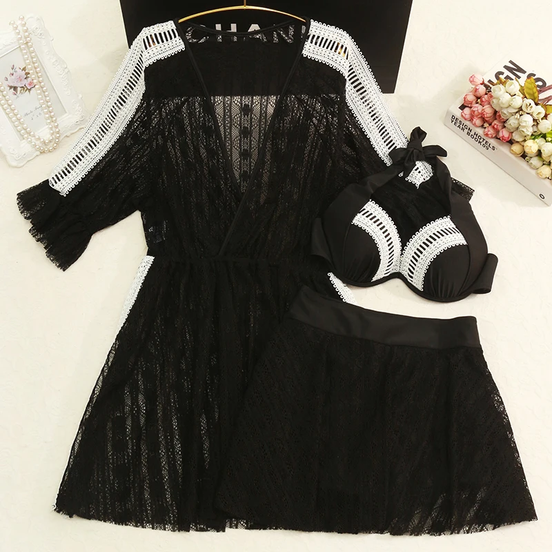 

of the small chest together black women feeling three-piece fission thin belly South Korea's conservative beach