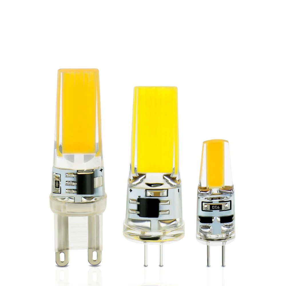 

10PCS/lot LED G4 G9 Lamp Bulb AC/DC 12V 220V 3W 6W 9W COB SMD LED Lighting Lights replace Halogen Spotlight Chandelier