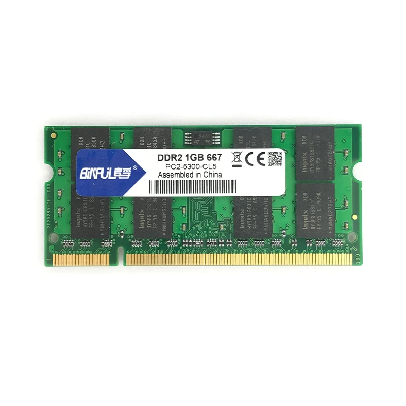 Binful DDR2 1GB 2GB 667Mhz 800Mhz PC3-5300 PC3-6400 для ноутбука ram Memory notebook 1,8 V