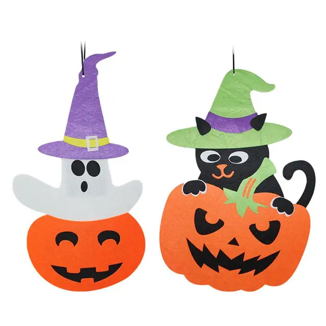 2 Pcs Halloween Suspendus Tag Decoration De Citrouille Pour La