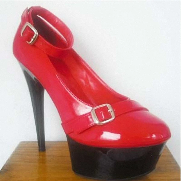 

15 cm high and gorgeous red bridal wedding shoes, foreign trade large Dance Shoes