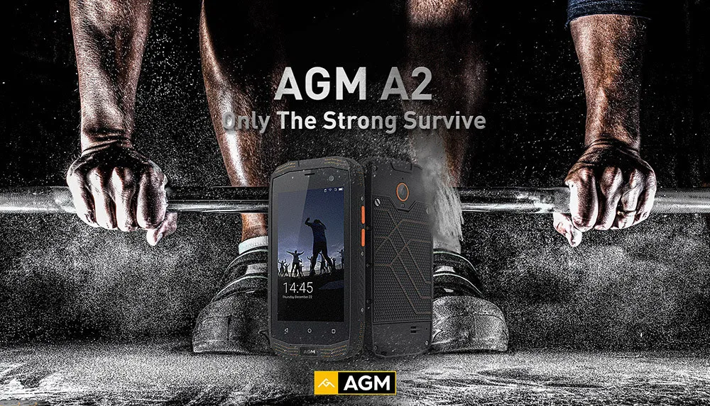 AGM A2 4G смартфон 4,0 дюймов Android 5,1 MSM8909 четырехъядерный 2 Гб ОЗУ 16 Гб ПЗУ IP68 Водонепроницаемая Функция OTG 2600 мАч NFC без русского языка