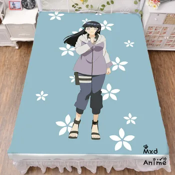 

Japanese Anime Naruto Hinata Hyuga Bed sheet Throw Blanket Bedding Coverlet Cosplay Gifts Flat Sheet cd045