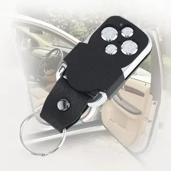 

433Mhz Metallic 4CH Duplicator Copy Wireless Remote Control with Wallet Keychain and Indicator Light for Universal Door Gate