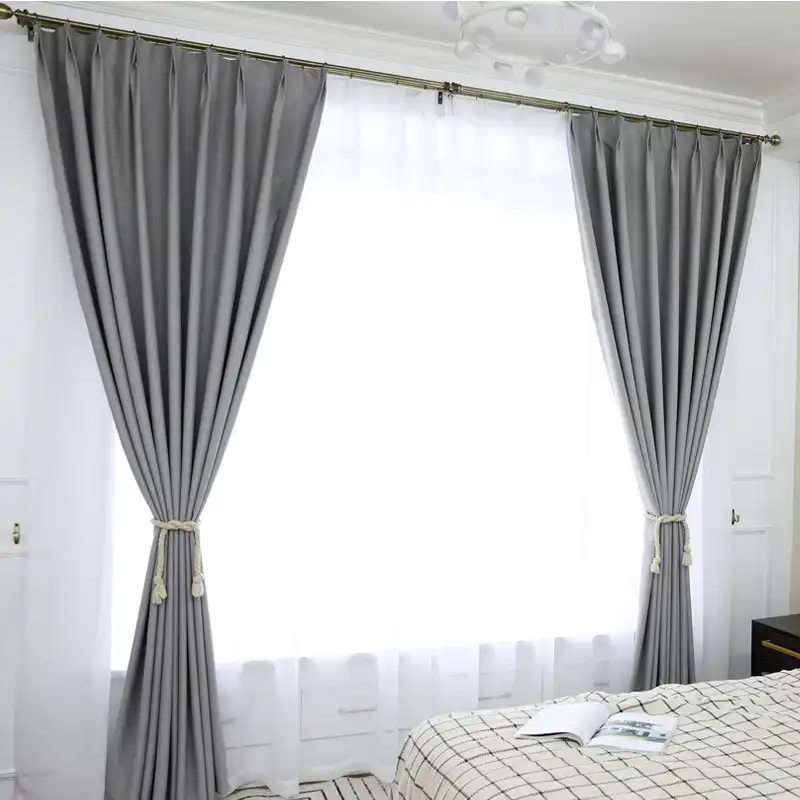 Ycentre Darkening Solid Thermal Insulated Blackout Curtains
