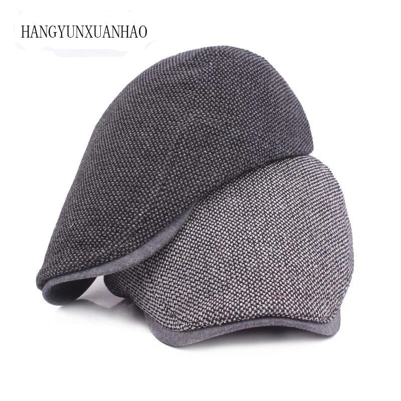 

Beret Caps for Men Women Spring Summer Outdoor Breathable Bone Brim Hats Herringbone Solid Sun Hat Flat Berets Cap